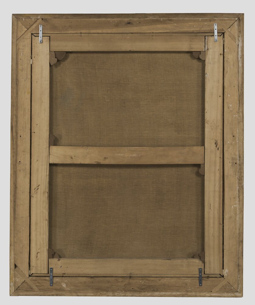 Santena, Castello Cavour, Cornice del dipinto raffigurante la Morte di Augusto Cavour, inv. II/285 - dopo il restauro