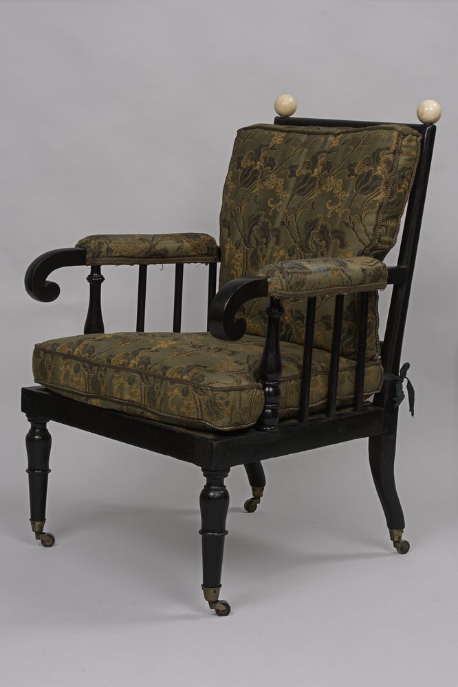 Santena, Castello Cavour, Poltrona, inv. II/266 - prima del restauro