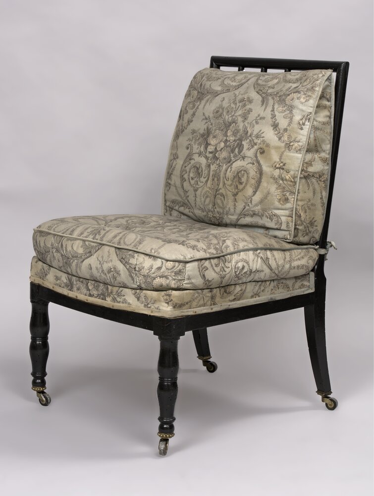 Santena, Castello Cavour, Sedia, inv. II/267 - dopo il restauro