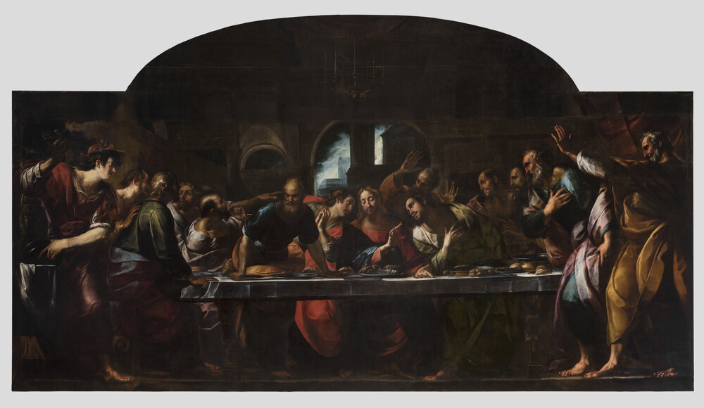 Genova, Basilica della Santissima Annunziata del Vastato, G. C. Procaccini, Ultima Cena - dopo il restauro