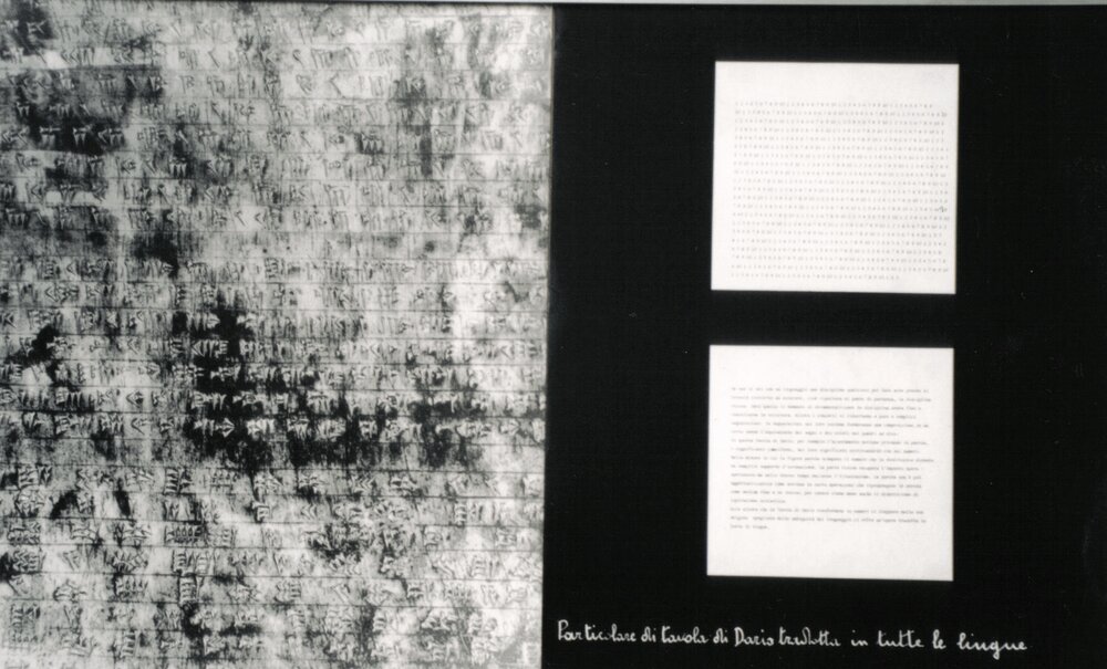 1988, 21 November – 6 JanuaryVINCENZO AGNETTI / Opere 1967 – 1980Exhibition produced and carried out simultaneously with the Milan gallery, Milan.Image taken from the private archive of Liliana dematteis.