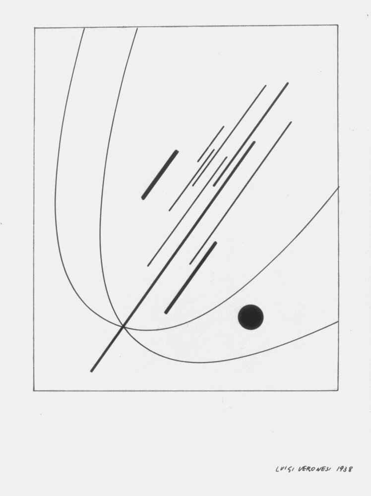 2008, 26 February – 30 MayLUIGI VERONESI / ‘On the centenary of his birth’ On display thirty works selected from paintings, mixed media, drawings, photographs and objects. Image from the private archive of Liliana Dematteis.