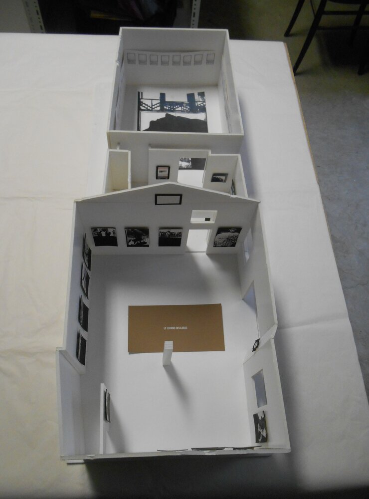 Fabio Mauri, ‘L’insolubile’, exhibition maquette, 2008 (private archive Liliana Dematteis).