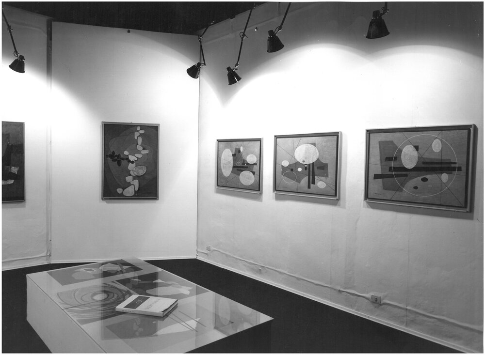 1968, maggio - giugno
Mostra di LUIGI VERONESI.
Particolare dell'allestimento in Galleria.