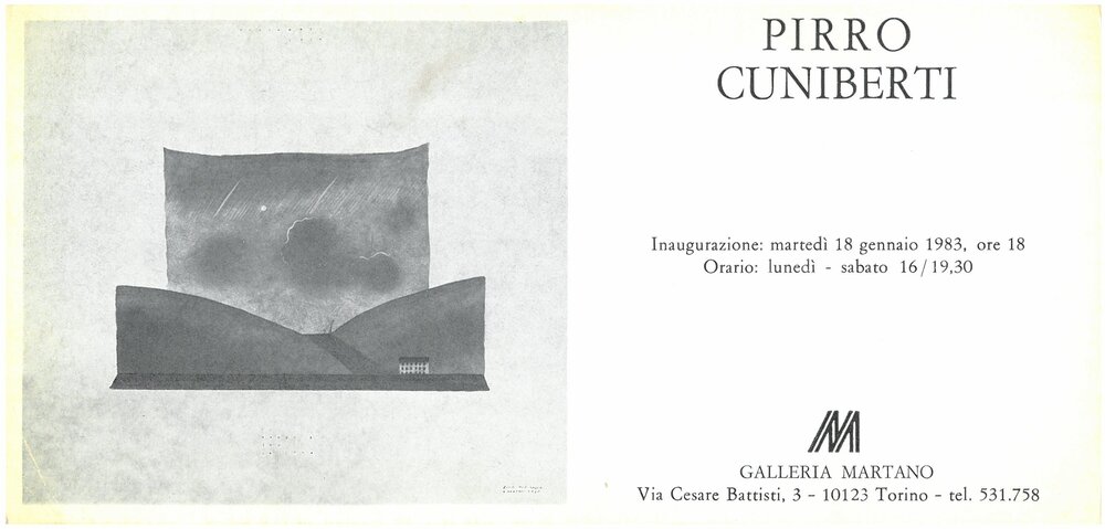 Pirro Cuniberti. Gennaio - Marzo 1983