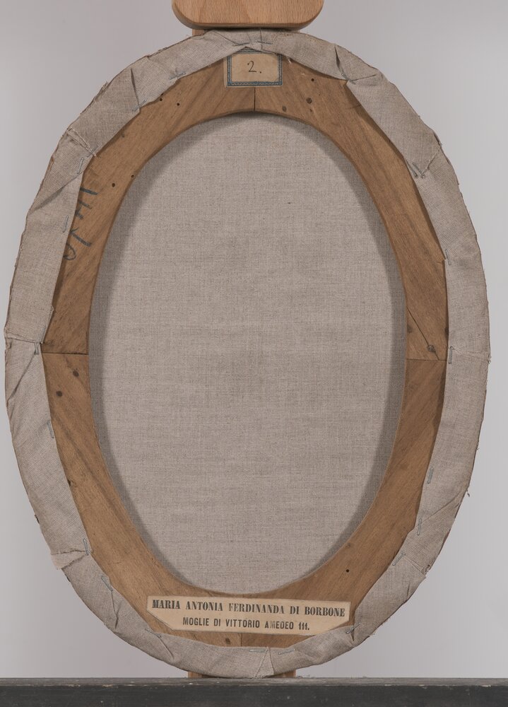 Venaria, Reale, Maria Antonia di Spagna, Regina di Sardegna, verso - prima del restauro