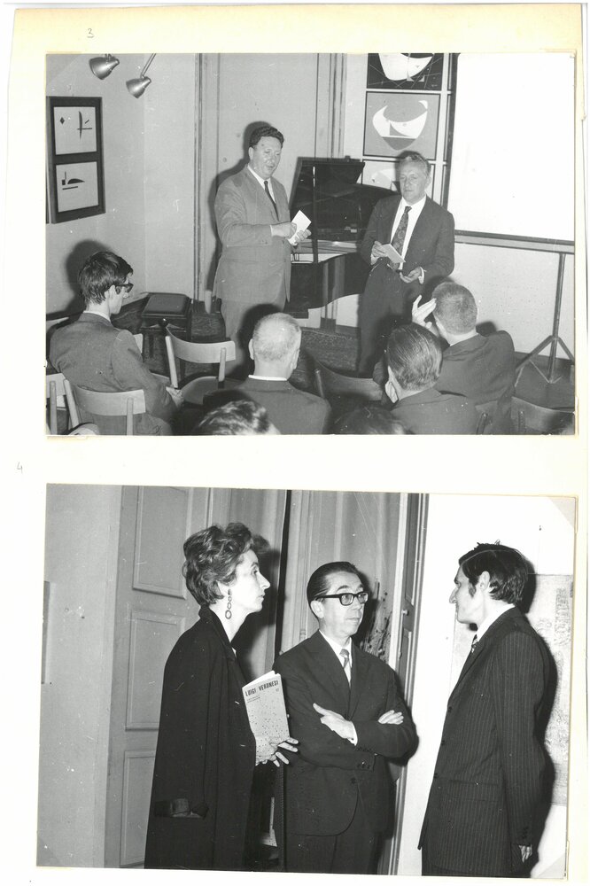 1968, maggio - giugno
Mostra di LUIGI VERONESI.
Durante lo svolgimento della mostra viene organizzata l'esecuzione delle 