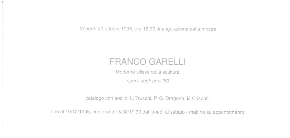 Franco Garelli. October - December 1995