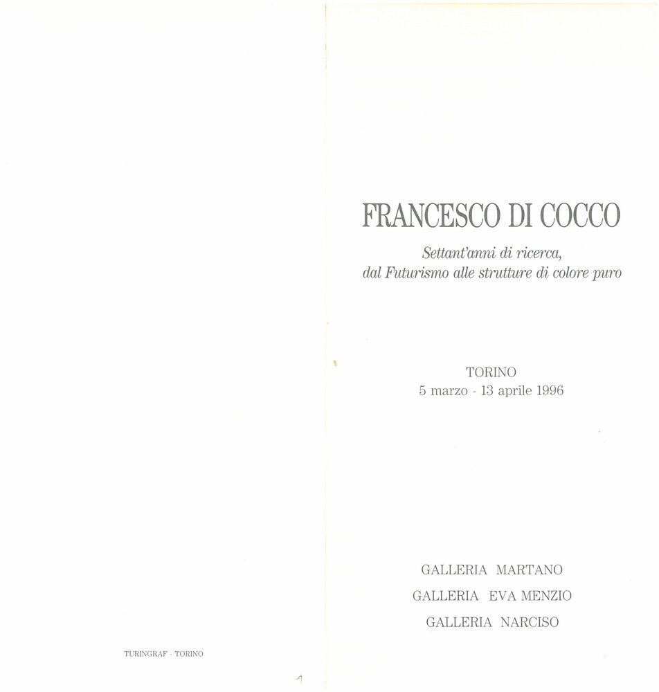 Francis of Coconut. March - April 1996