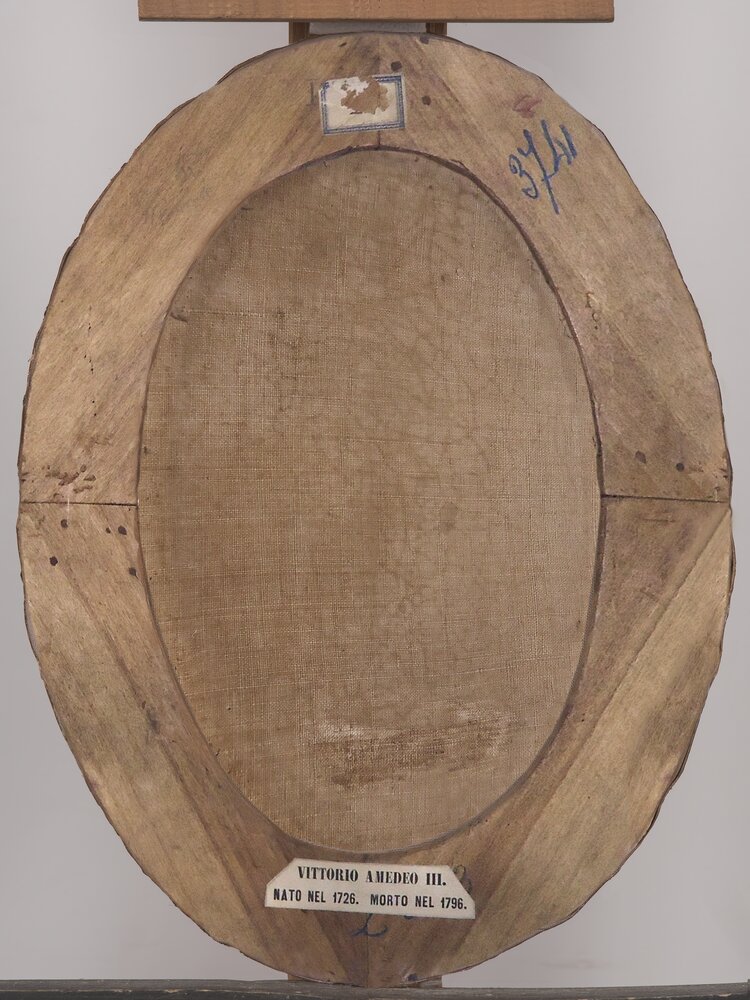 Venaria, Reale, Vittorio Amedeo III, Re di Sardegna, verso - prima del restauro