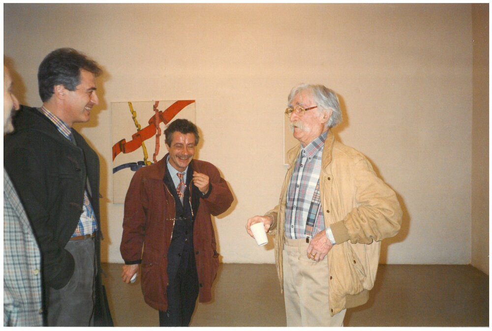 Albino Galvano. March 1997Image of the exhibition at Galleria Martano.Color printing. Dimensions cm 10x15