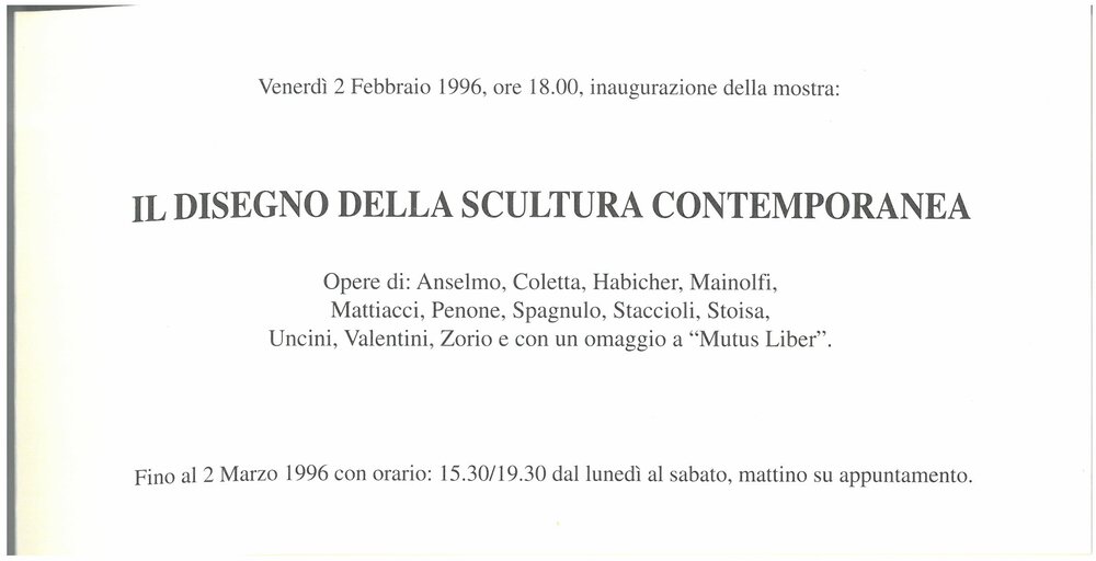 The design of contemporary sculpture. February - March 1996