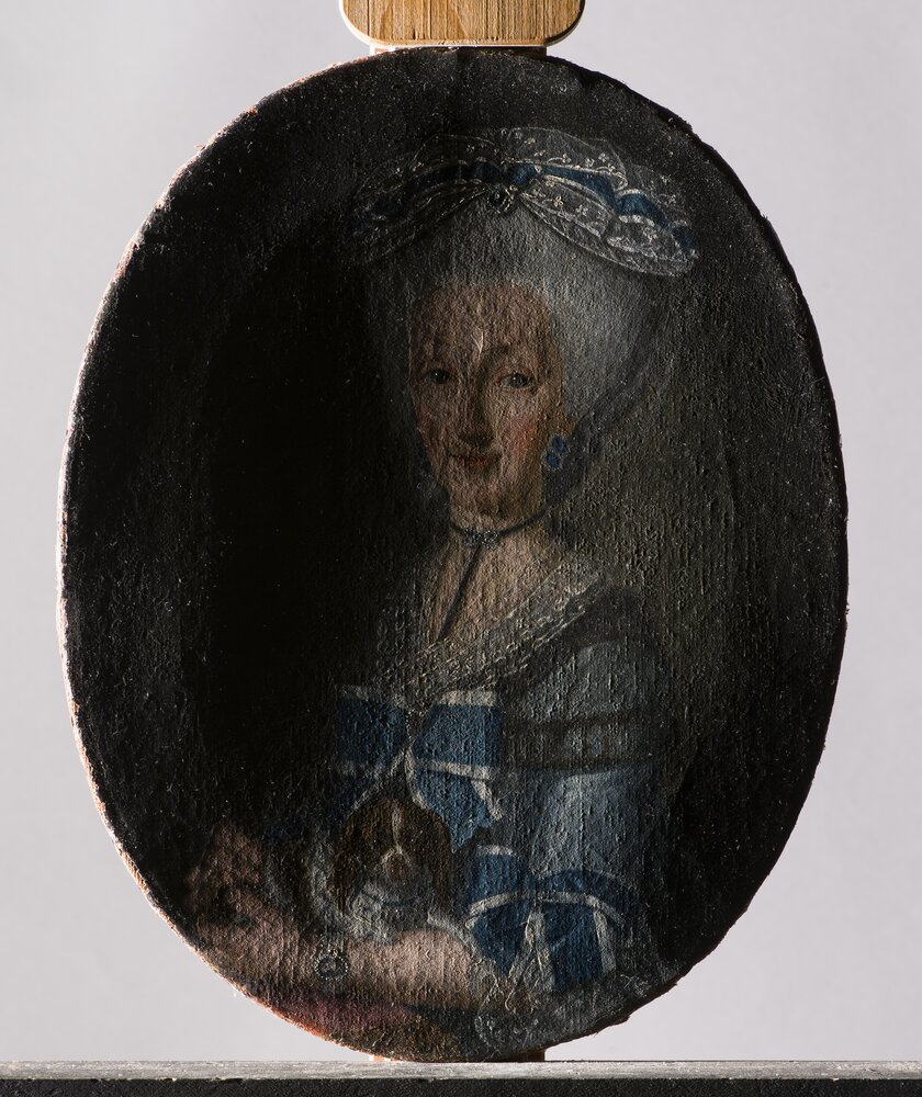 Venaria, Reale, Maria Felicita di Savoia, figlia di Carlo Emanuele III - prima del restauro, luce radente