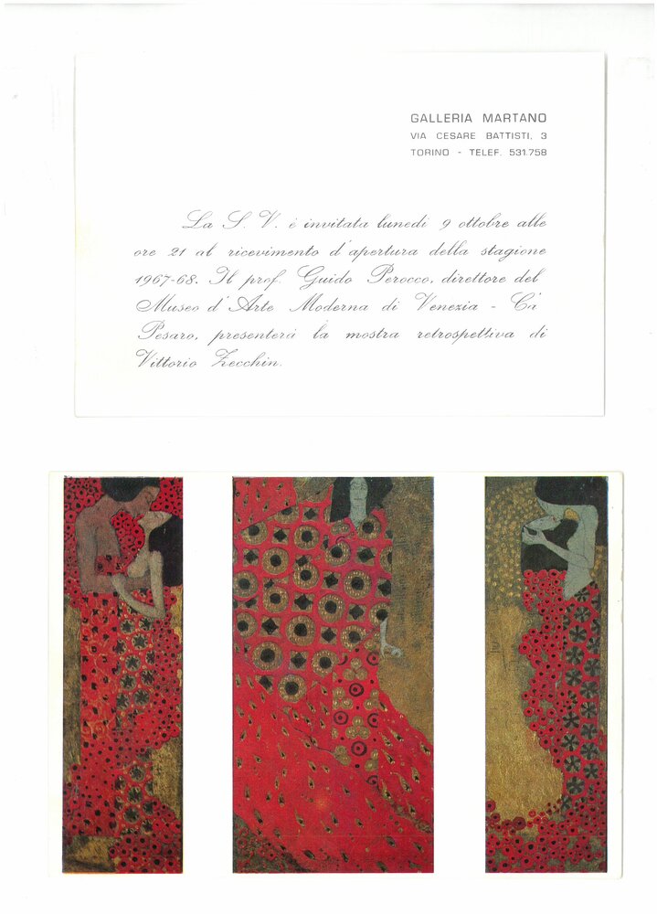 Vittorio Zecchin. Ottobre 1967