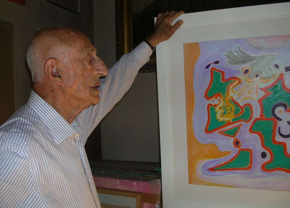 2006, 18 October – 2007 , 31 JanuaryGillo DORFLES / “Two phases and an interval”Image taken from the private archive of Liliana Dematteis.