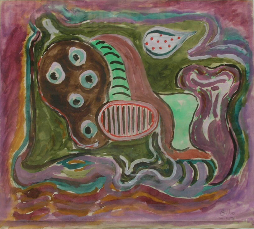 2006, 18 October – 2007 , 31 JanuaryGillo DORFLES / “Two phases and an interval”Image taken from the private archive of Liliana Dematteis.