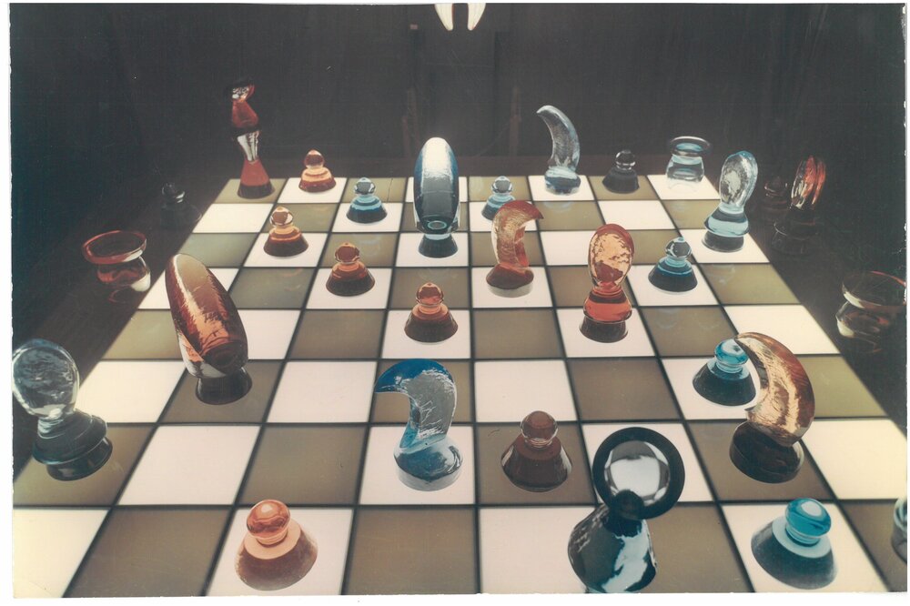 1967, Dicembre - Gennaio 1968
La scacchiera di Max Ernst. Foto dell'allestimento.
