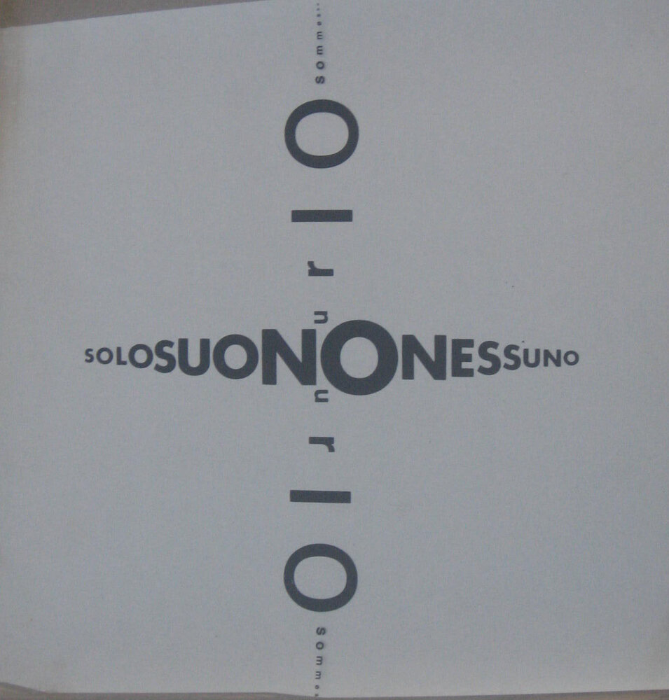 2001, 1 February – 15 March THE GAME CARDS / Ideas, theories and projects 1966 – 1969 by Sandro De Alexandris and Arrigo Lora Totino.Image taken from the private archive of Liliana Dematteis.