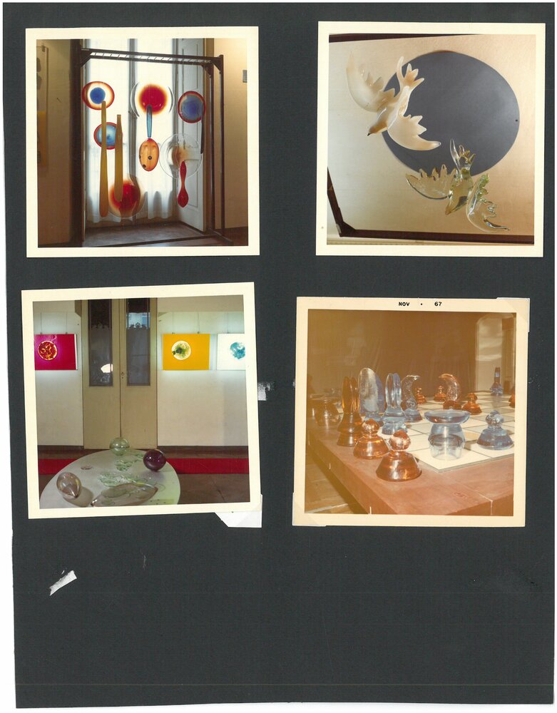 LA FUCINA DEGLI ANGELI. Dicembre 1967 - Gennaio 1968
Sculture in vetro di Max Ernst, Pablo Picasso, Marc Tobey, Marc Chagall, Georges Braque, Arman ed altri
realizzate da Egidio Costantini.