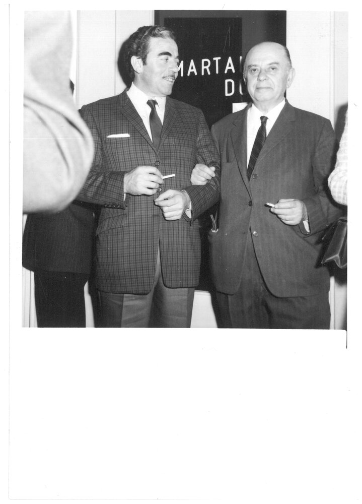 Prampolini 1967. Inaugurazione mostra. Ritratto Nicola Diulgherof