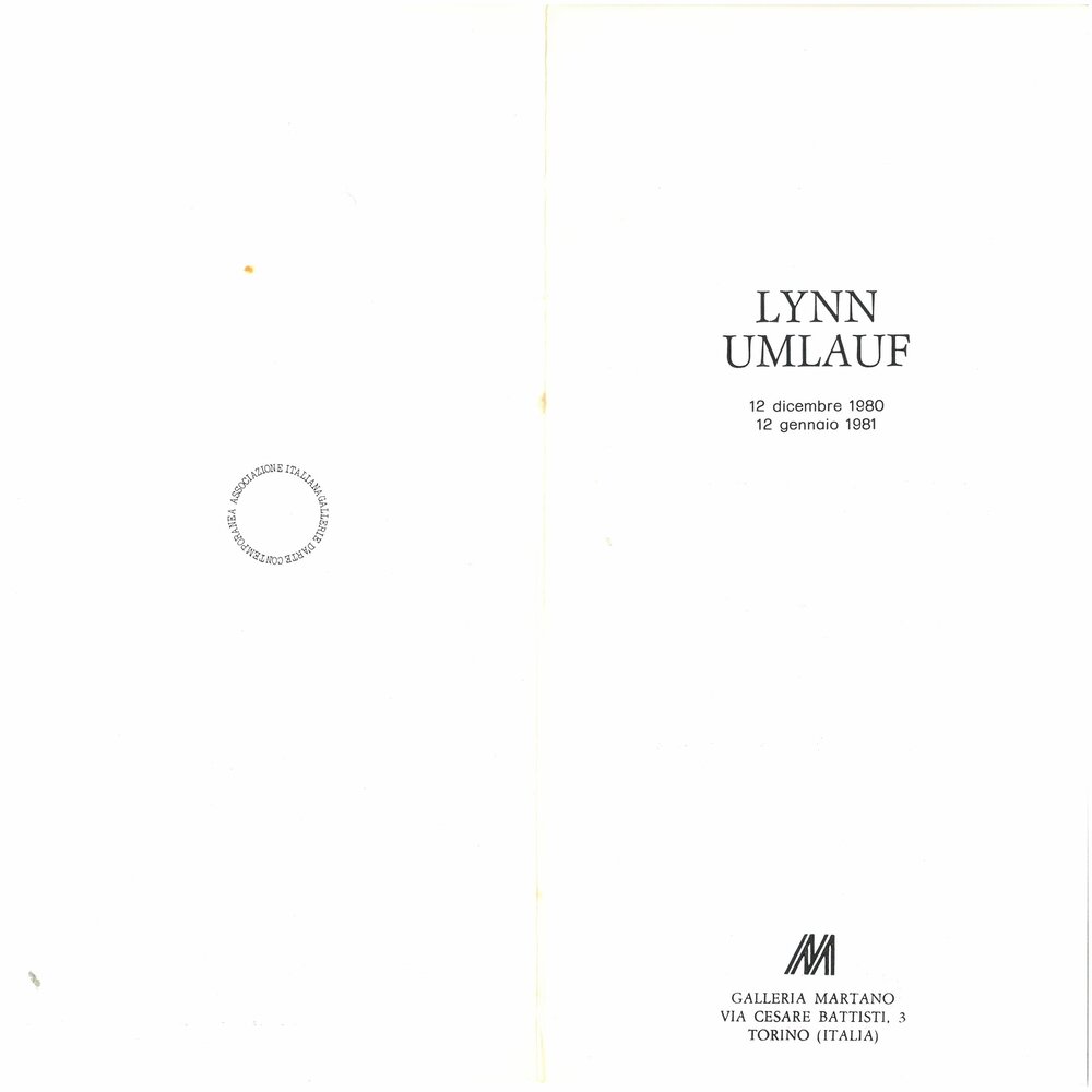 Lynn Umlauf. Dicembre 1980 - Gennaio 1981