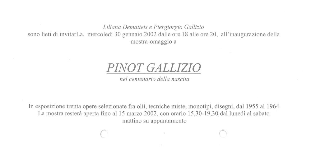 Pinot Gallizio. January - March 2002