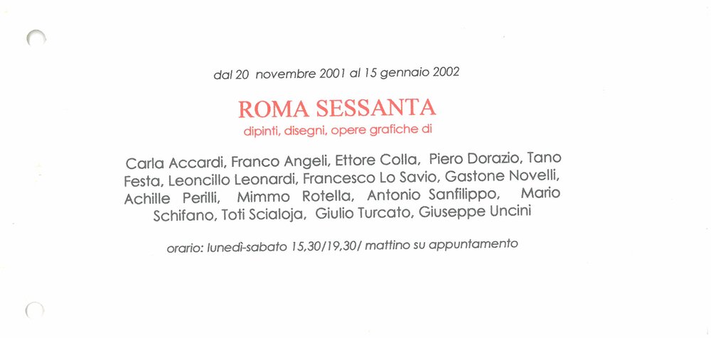 Rome in the Sixties. Tax offences