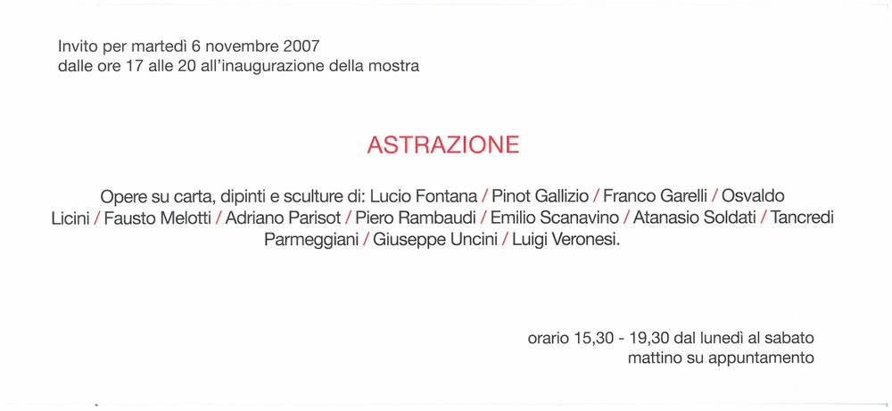 Abstraction. November 2007 - February 2008