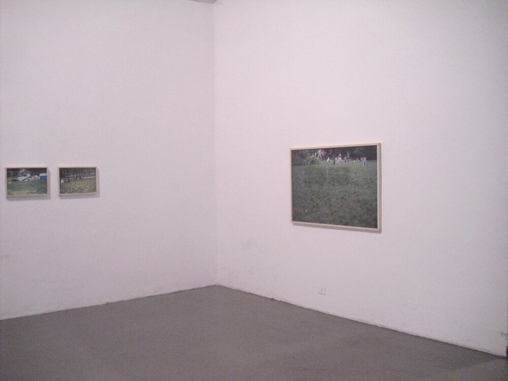 2013, 16 May – 15 JuneMarina Ballo Charmet, Iginio De Luca, Ottonella Mocellin-Nicola Pellegrini and Elena Nonnis.Every man is an island curated by Federica La PagliaThe exhibition set up as part of the programme of side events of the 2013 Turin International Book Fair.Work by Marina Ballo Charmet.From the private archive of Liliana Dematteis.