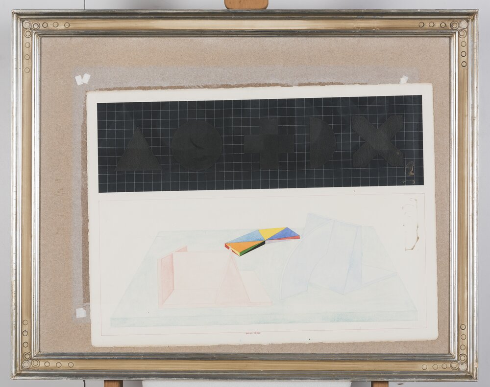 34mc33-CF-2017_Milano, Gallerie d'Italia, L. Del Pezzo, Elementi su una base con segni, inv. A.D.-05818A-L/IS 
