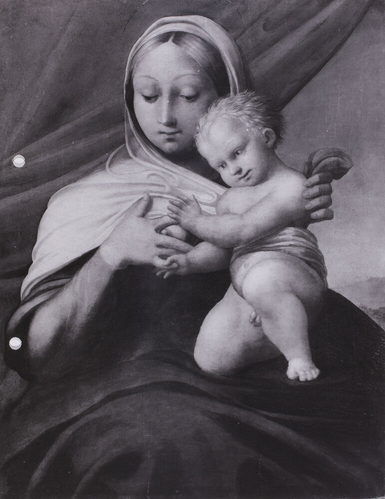 Torino, Galleria Sabauda, Pedro Machuca, Madonna con bambino, Dipinto su tavola