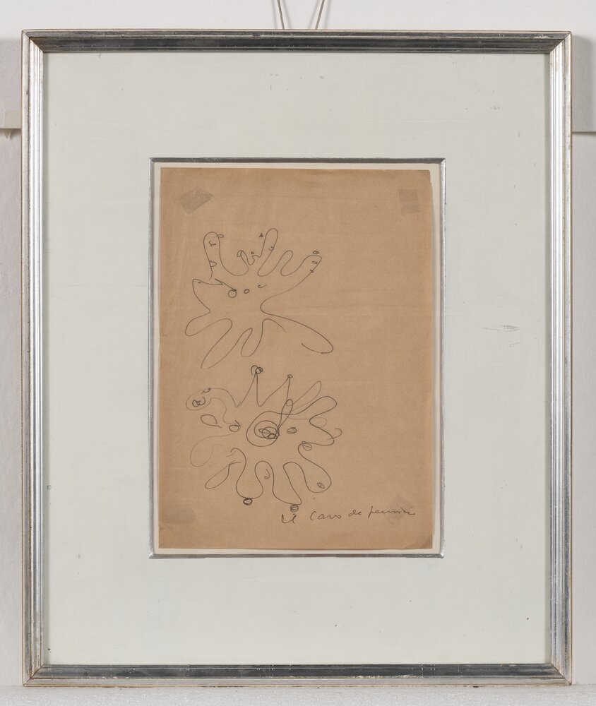 34mc29-CF-2017_Milano, Gallerie d'Italia, L. Fontana, Studio di forma spaziale. Il cavo dei pensieri, inv. A.D-04227A-L/IS