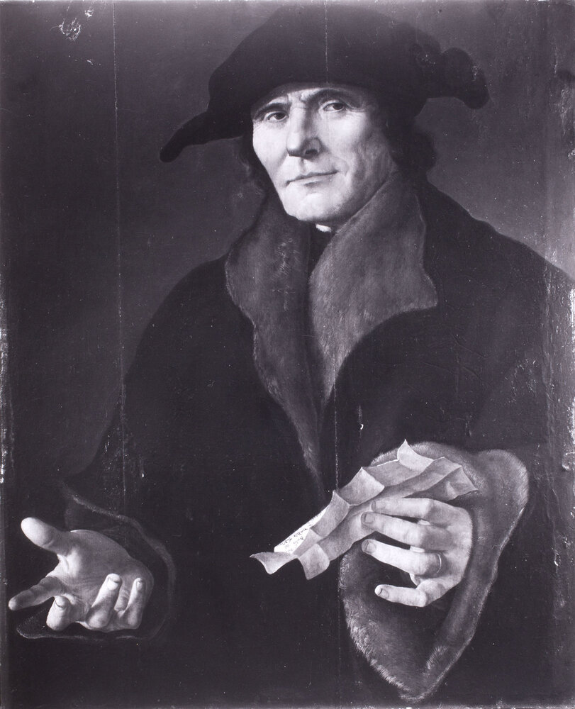 Torino, Galleria Sabauda, Dirk Jacobs, Ritratto di dottore, Dipinto su tavola