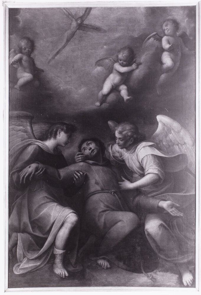 Turin, Galleria Sabauda, Guglielmo Caccia (Moncalvo), Ecstasy of St. Francis, Painting on canvas