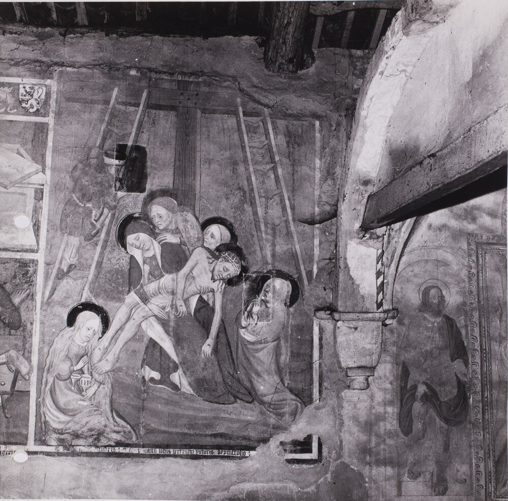 Piobesi, Chiesa di S. Giovanni ai campi, Dipinti murali strappati