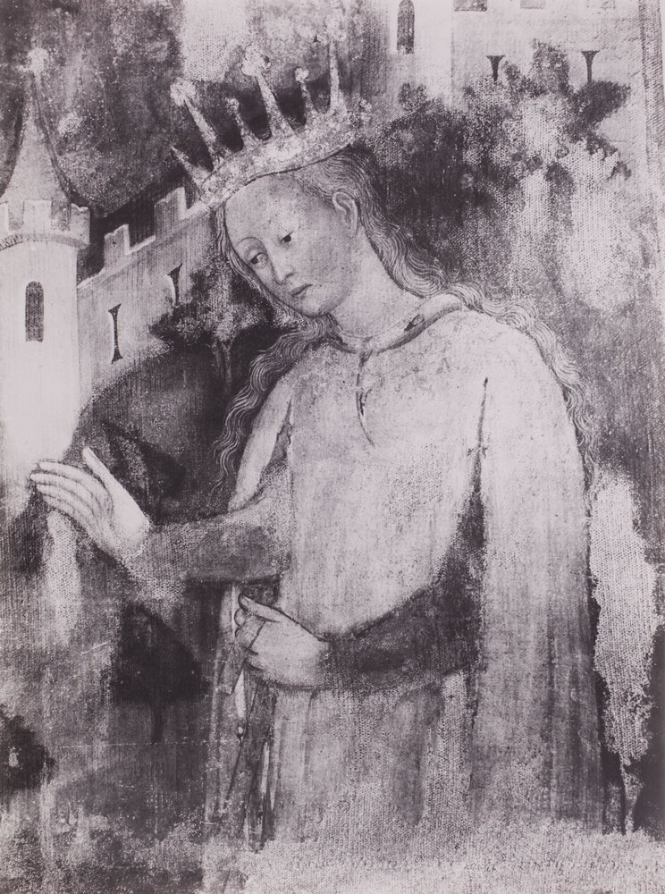 Genova, Palazzo S. Giorgio, Luchino da Milano, S. Giorgio e il drago, Dipinto su tela