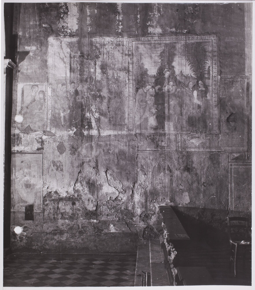 Cavenago di Brianza, Chiesa di S. Maria in Campo, Dipinti murali