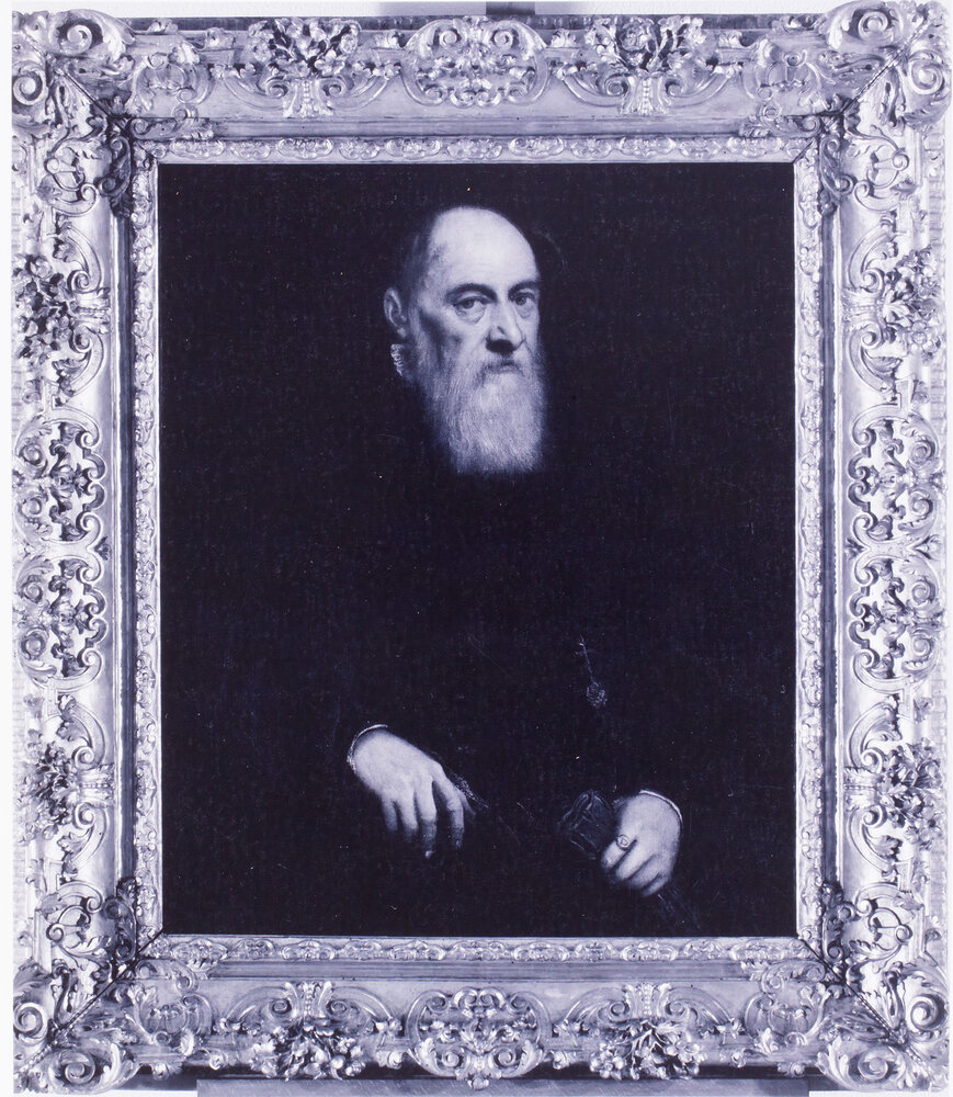 Turin, Galleria Sabauda, Jacopo da Ponte (Bassano), Portrait of an Old Gentleman, Painting on canvas