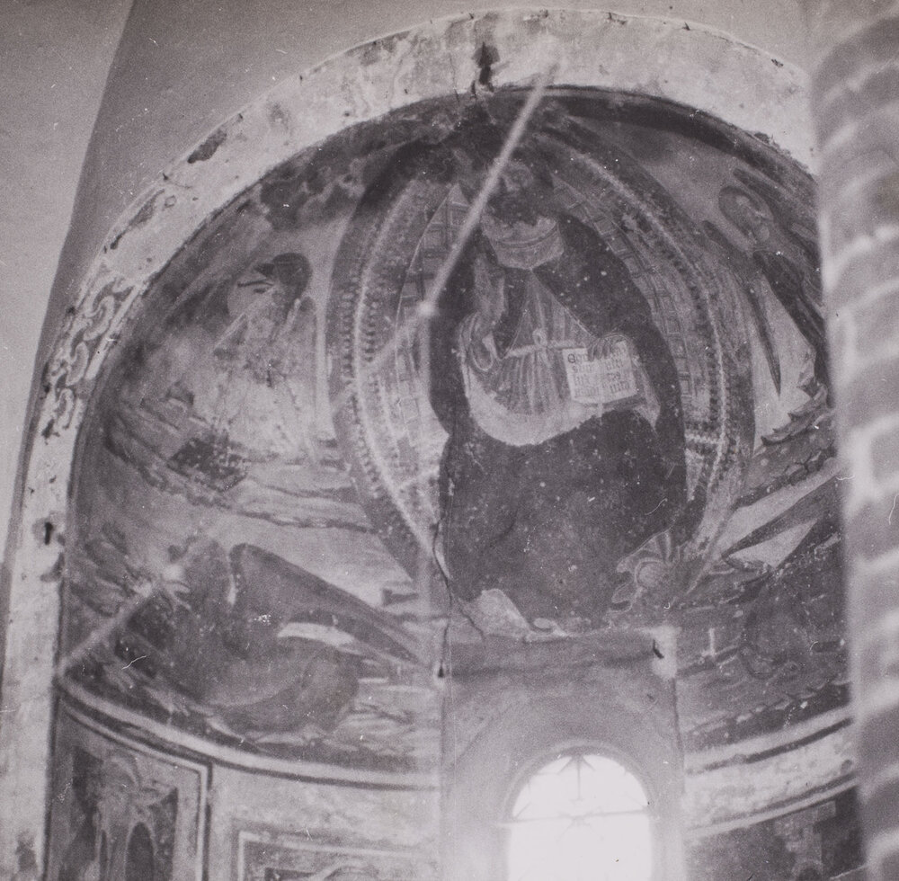 Robbio, Chiesa di S. Pietro, Cupola, Dipinto murale strappato