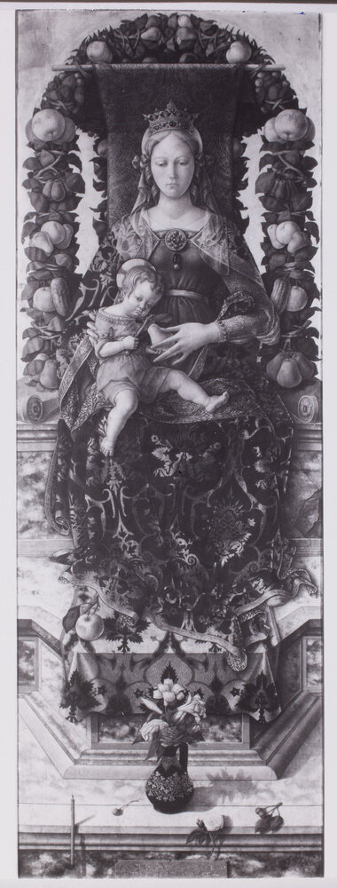 Milano, Pinacoteca di Brera, Carlo Crivelli, Madonna della Candeletta, Dipinto su tavola