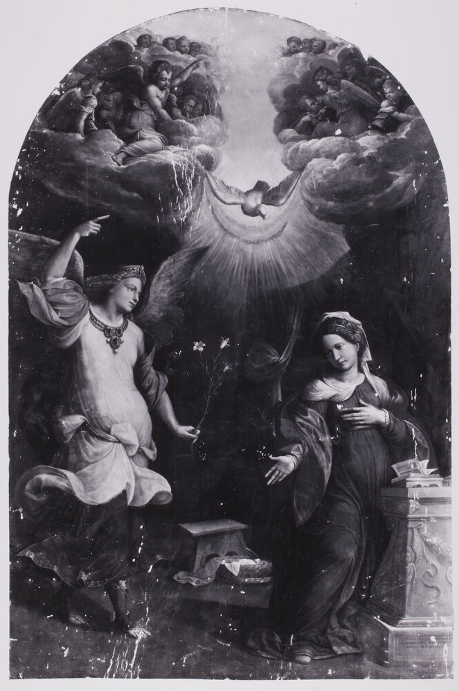 Milano, Pinacoteca di Brera, Benvenuto Tisi (Garofalo), Annunciazione, Dipinto su tavola