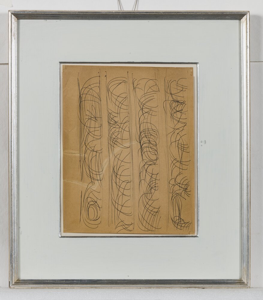 34mc16-CF-2017_Milano, Gallerie d'Italia, L. Fontana, Quattro studi per decorazioni spaziali, inv. A.D-04228A-L/IS 