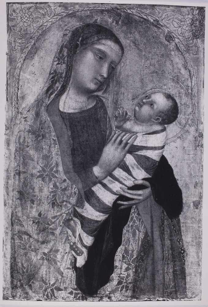 Milano, Pinacoteca di Brera, Ambrogio Lorenzetti, Madonna con Bambino, Dipinto su tavola