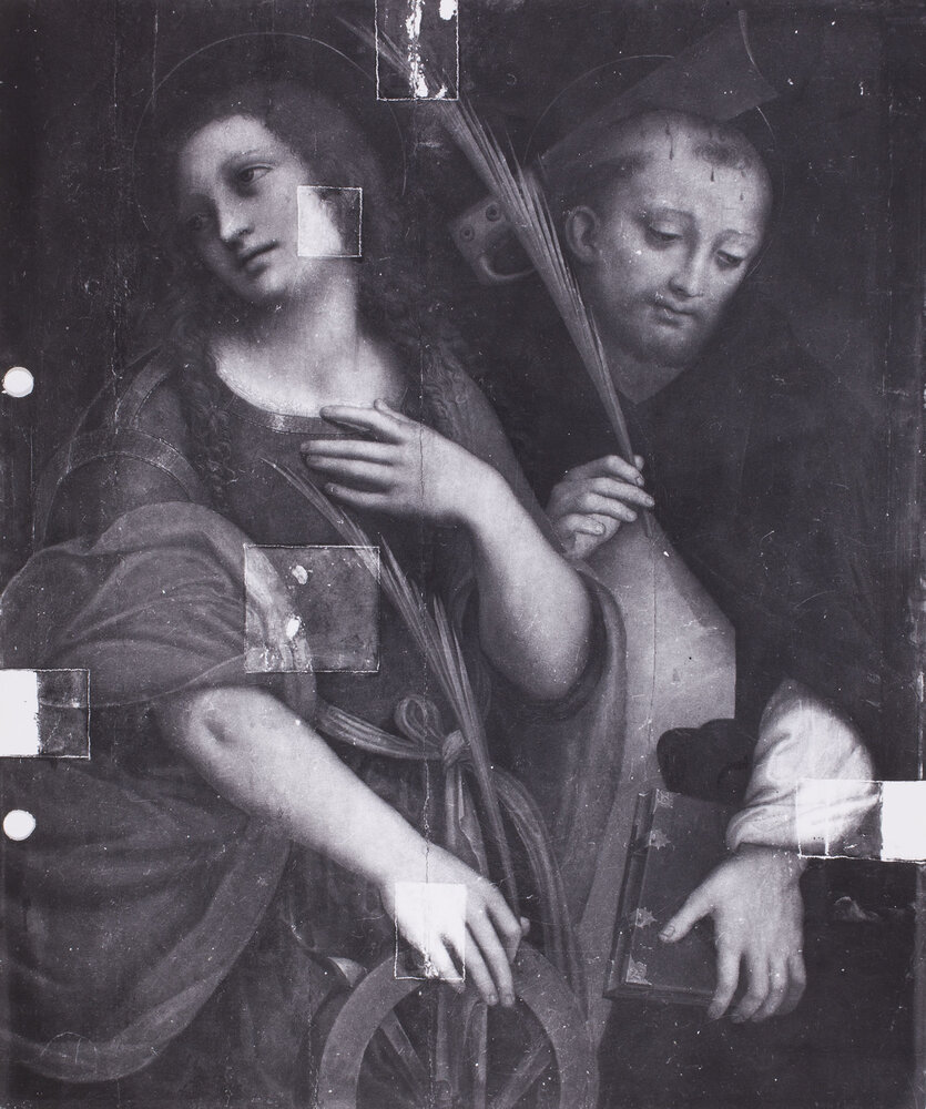 Torino, Galleria Sabauda, Gian Pietro Rizzi (Giampietrino), Santa Caterina, S. Pietro, Dipinti su tavola