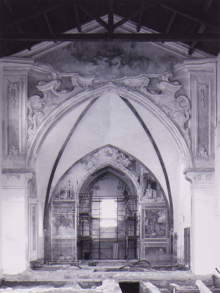 Abbiategrasso, Convento dell’Annunziata, Arco trionfale settecentesco, Dipinti murali