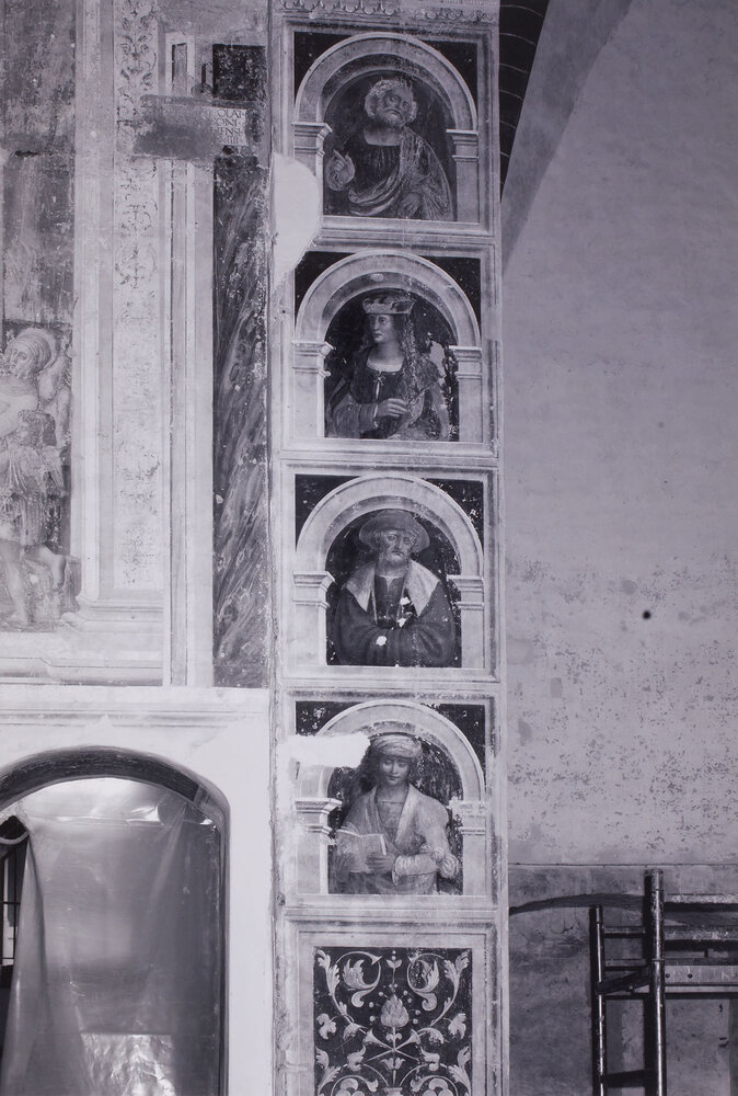Abbiategrasso, Convento dell’Annunziata, Sottarco, Dipinti murali