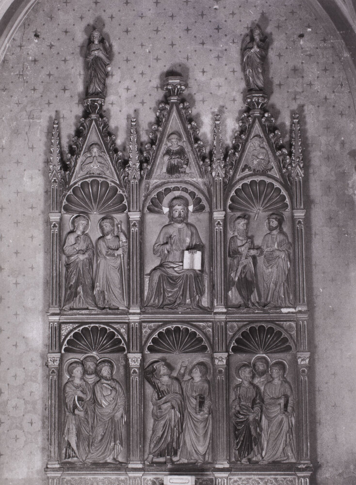 Collegiate Church, Altar of Jesus with the Apostles, Stone Sculpture