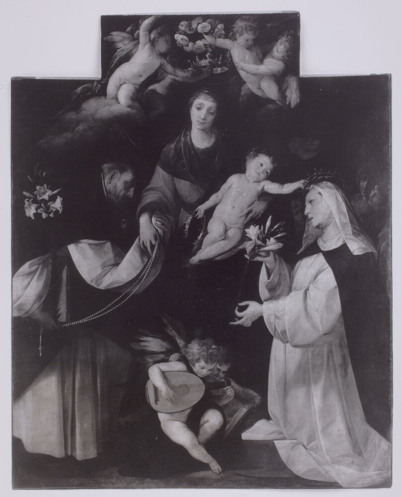 Milan, Pinacoteca di Brera, Giovanni Battista Crespi (Cerano), Madonna of the Rosary, Painting on canvas