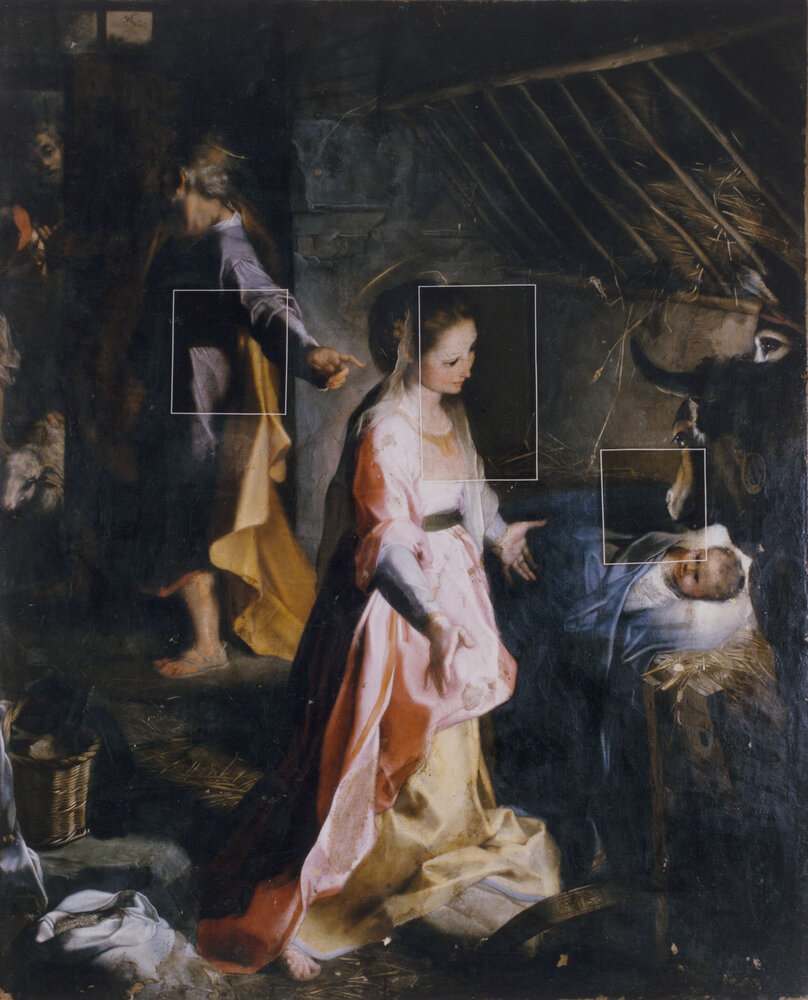 Milano, Pinacoteca Ambrosiana, Federico Barocci, Natività di Gesù, Dipinto su tela