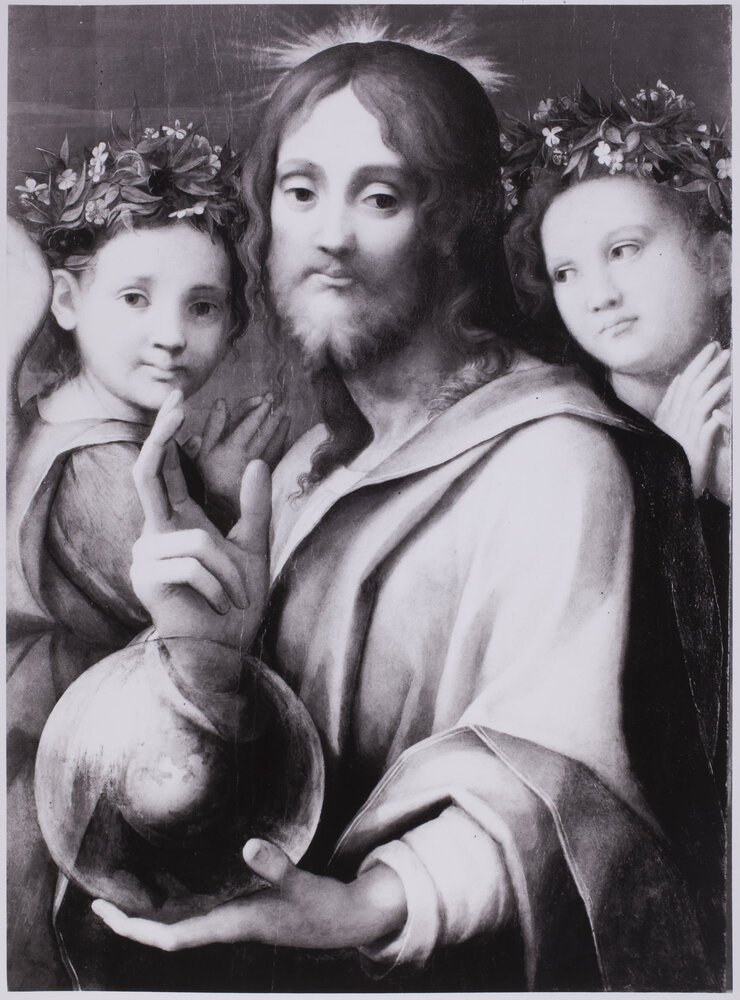 Milan, Pinacoteca Ambrosiana, Anonymous Tuscan, Salvator Mundi, Painting on panel